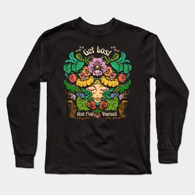 Get Lost Long Sleeve T-Shirt by Marianne Martin